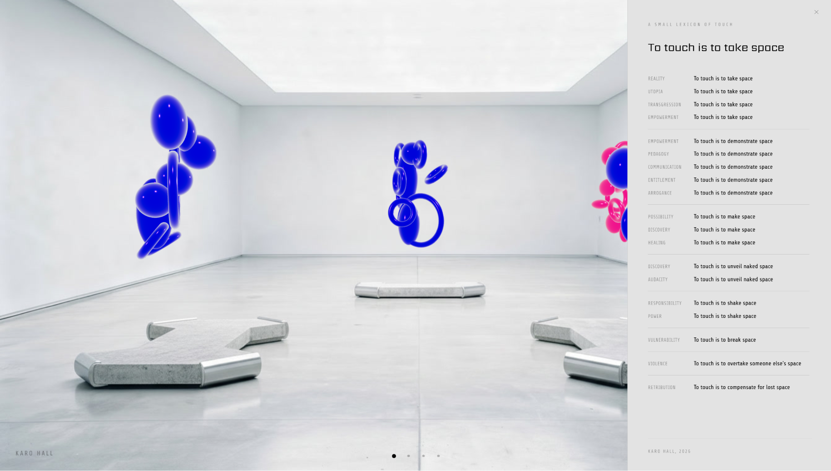Archaeology of Touch — interaction